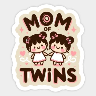 Mom Of Twins Sticker